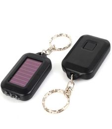 Portable Outdoor Solar Power 3 LED Light Keychain Keyring Torch Flashlight Lamps7597410