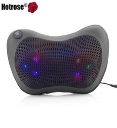 Shiatsu Pillow 8 Balls DeepKneading Back Massage Electric Neck Relaxation Pillow Massage Devices Cushion with Heat Car Home180b6472345