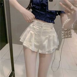 Women's Shorts Lace Womens High Waist Super Shorts Casual Short White Pants Clothing Women Pants Summer Shorts Y240504