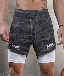 Running Shorts Men 2 In 1 Fitness Gym Sport Camouflage Quick Dry Beach Jogging Short Pants Workout Bodybuilding Training3014941