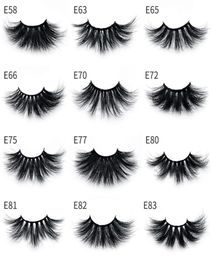 25 mm thick mink lashes 3d mink eyelashes Cruelty Soft real 25mm lashes mink hair false eyelashes extension lashes strips8208170