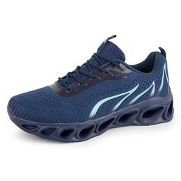 Navy Blue Men Running Shoes Fashion Trainer Hotsale