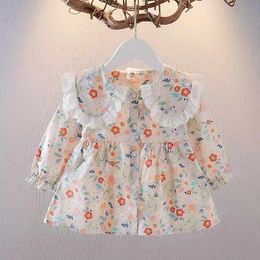 Girl's Dresses 1 to 5 Years Spring Baby Girl Princess Dresses Long Sleeve Baby Floral Dresses For Infant Baby Birthday Clothing Cute And Lovely
