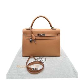 Top Ladies Designer KIaelliy Bag 32 Biscuit Silver Buckle Leather Shoulder Handheld Womens Bag