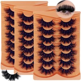 21Pairs/3Pack 3D fluffy false eyelashes for dramatic false eyelashes Messy False Eyelashes Fluffy Thick Lashes