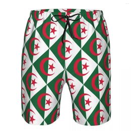 Men's Shorts Men Sports Athletic Running Sport Fitness Beach Basketball Jogging Man Loose Short Pants Algerian Flag