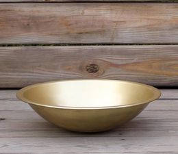 Small brass Round bathroom sink Mini washbasin small household washbasin china sink copper product2000990