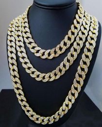 2020 Bling Diamond Iced Out Chains Necklace Mens Cuban Link Chain Necklaces Hip Hop High Quality Personalised Jewellery for Women Me4390644