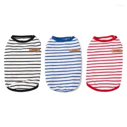 Dog Apparel Camping Clothes With Stripes For Boy Or Girl Spring Summer Drop