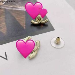 Fashion Stud Gold Earrings for Women Party Wedding Lovers Present Designer Earings With Flanell Bag Box ASE2