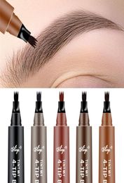 Eyebrow Tattoo Pen 4 Point Eyebrow Pencil Waterproof Tint Microblading Makeup Creates Natural Looking and Stays on 24H Eye beauty 9928297