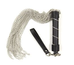 DOMI Adult Game BDSM Fetish Metal Chain Sex Whip Spanking Paddle Flogger Sex Toys For Couples8391631