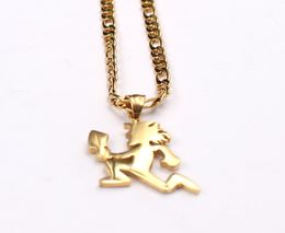 Punk Small 1039039 Gold ICP Hatchetman Charm Juggalo Pendant Stainless Steel Necklace Chain 24039039 NK Link3422279