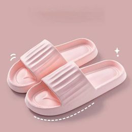 Slippers Summer Fashion Brief Couple Indoor Non-slip Soft Slides Lithe Comfort Sandals Men Women Shoes Ladies Home Flip Flops H240514