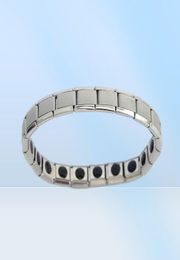316L Titanium Health Care Therapy Bracelet Magnetic Relief Energy Men Women Bracelets For Lovers3644657