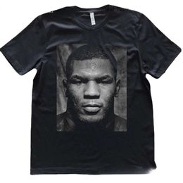 Boxing Champion Mike Tyson Portrait Printed Fans T-Shirt Hiphop Style Fashion Brand Streetwear 301 5908