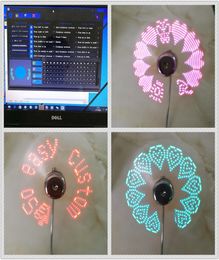 diy usb gadget mini usb fan flexible programmable led cooler cooling fan programming usb fan led light dhl1942931