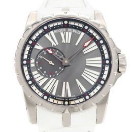 Designer Luxury Watches for Mens Mechanical Automatic Roge Dubui Excalibur 45 Gray Titanium Men Watch