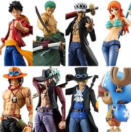 MegaHouse Variable Action Heroes One Piece Luffy Ace Zoro Sabo Law Nami Dracule Mihawk PVC Action Figure Collectible Model Toy T204423214