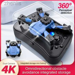 Drones Sky Fly JHD V26 drone 4K camera 3-way obstacle avoidance optical flow position folding RC four helicopter boy barbecue toy gift d240509