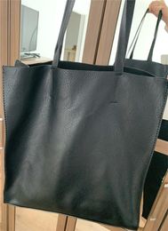 Evening Bags Black Women Handbag Soft PU Leather Big Casual Female Shoulder Large Capacity Shopping Ladies Hand
