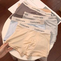 Underpants Men Space Boxers Breathable Ice Silk Men's With U Design Properties Soft For Comfort Underwear