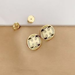 Luxury Brand Designers Letters Stud Brass Earrings Original Logo Printed Fashion Jewellery