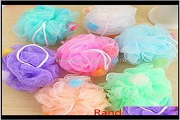 Bath Brushes Sponges Scrubbers Colourful Bathroom Mop Flower Ball Shower Soft Sponge Bubbles Body Cleaning Wash Foaming Mesh Net Lo7699579