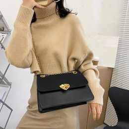 Bag PU Leather Crossbody Bags Summer Small Hit Colour Lady Shoulder Handbags Female Simple Totes For Women 2024 Trend