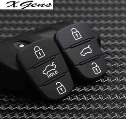 3 Button Remote Key Fob Case Rubber Pad For Hyundai I10 I20 I30 IX35 for Kia K2 K5 Rio Sportage Flip Key4276583