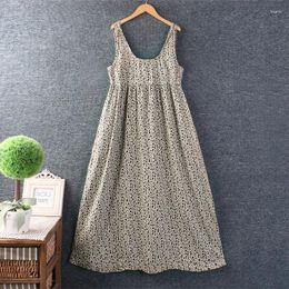 Casual Dresses Summer Sleeveless Floral Dress Women Pockets Midi Z7571