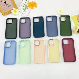 Factory Wholesale High Quality Matte Skin Case Shockproof TPU PC Cover for iphone 15 14 13 12 11 Pro Max Plus X XS MAX