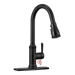Kitchen Faucets Touchless Faucet With Pull Down Sprayer Single Lever Motion Sensor Sink Convenient Practical 3 Modes Spray Stream Sweep