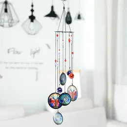 Decorative Figurines Charm Energy Reiki Chakras Tree Of Life Mascot Crystal Ball Metal Wind Chimes Sound Meditation Healing Garden Hanging