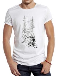 Men's T-Shirts THUB Vintage Bicycle Printed Men T shirt MTB Sport Cloth Riding Bike Printing Tops Hipster T Y240509