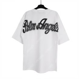 Palm PA 24SS Summer Letter Printing Logo T Shirt Boyfriend Gift Loose Oversized Hip Hop Unisex Short Sleeve Lovers Style Tees Angels 2212 DZA