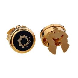 Cuff Links Cufflinks hats fashionable mens gifts high-end business banquets wedding accessories fashionable round stars daily shirts button hats Q240508
