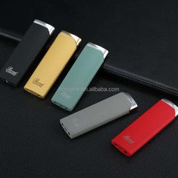 BROAD Iatable Lighter Portable Metal Strip Personality Red Flame Direct Injection Windproof Cigarette Lighter Wholesale