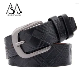 Belts 2024 Trend Men's Antique Alloy Buckle PU Leather Belt Jeans Pants Daily Decoration Casual Embossed Retro