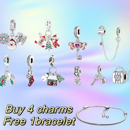 Top level Popular Designer Women Charm Bracelet S925 Silver Delicious Macaron Chips Chocolate Cake Pendant DIY Fit Pandoras Bracelet Luxury Jewellery Mother Gift