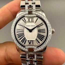 Designer Luxury Watches for Mens Mechanical Automatic Roge Womens Clothing Rddbve0001 Watch Diameter 36 White Gold Original Diamond