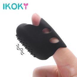 IKOKY Finger Vibrator Silicone Vagina Stimulation Gspot Clitoris Stimulator Sex Toys for Woman Sex Products Female Masturbation3221274247