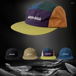 Ball Caps Korean Colour Matching Quick-drying Five-panel Baseball Hat Men And Women Spring Summer Outdoor Casual Adjustable Hip-hop Cap