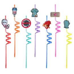 Disposable Plastic Sts Medical 1 Themed Crazy Cartoon Drinking Goodie Gifts For Kids Party Childrens Favours Girls Christmas Reusable S Ottv6