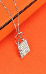 H letter stainless steel necklace women039s fashion titanium steel pendant student net red new decoration trend wl with box hx9131834