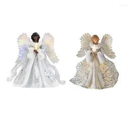 Party Decoration Christmas Tree Top Angel Light Decorative Lamp Present Accessory Supplies For Spring Festival Decorations Gift 667A