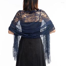 Scarves Elegant Women Evening Dress Party Shawl Bridal Bridesmaid Decorate Wrap Ladies Hollow Lace Wedding ED0146