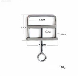 2022 adultshop Nip Stainless Steel Scrotum Latest Ball Oschea Male Clamp Penis Nipple Clip Testicle Squeeze Restraint Bondage Adul5226164