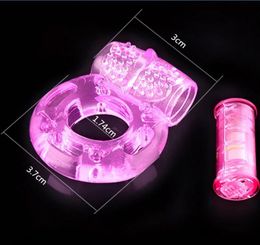 DHL SHIP Elastic Silicone Vibrating Penis Rings Cock Rings Sex Ring Sex Toys for Men Vibrator Sex Products Adult Toys erotic toy4790026