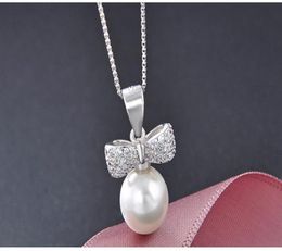 Thanksgiving gifts top quality S925 sterling silver pendants for necklaces pearl Jewellery silver CZ coker necklaces pearl jewels DD9052314